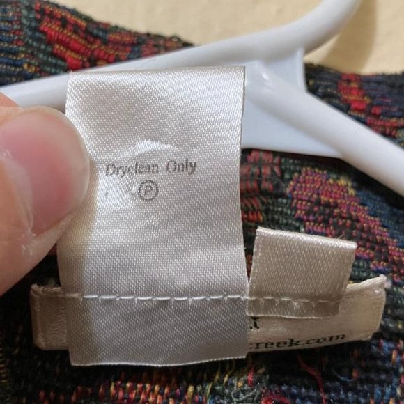 Vintage Coldwater Creek Women's Paisley Boho Tapestry Blazer Jacket Size Medium - Picture 5 of 5